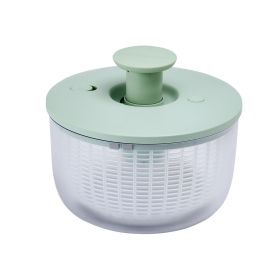 7.38 qt Pump Salad Spinner and Fruit Washer with Serving Bowl, Pistachio