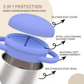 Snack Cups for Toddlers Spill Proof, 2 Pack Toddler Snack Containers with Silicone Lids & Handles, Safe and Durable