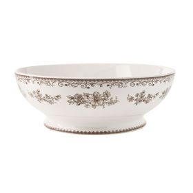 Agatha Stoneware 11-inch Serving Bowl, Brown