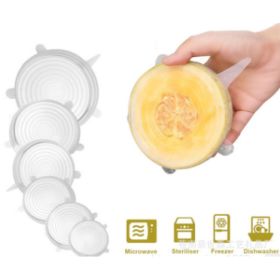 6-piece stretch siliconecover (Option: White-115mm)