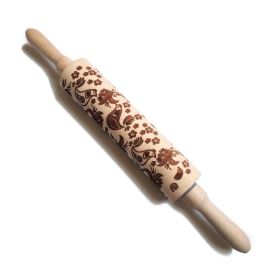Rolling Pin Christmas Embossing (Option: Birds43cmx5cm)